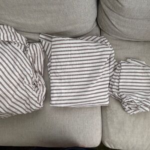 Brooklinen striped percale sheets set size full